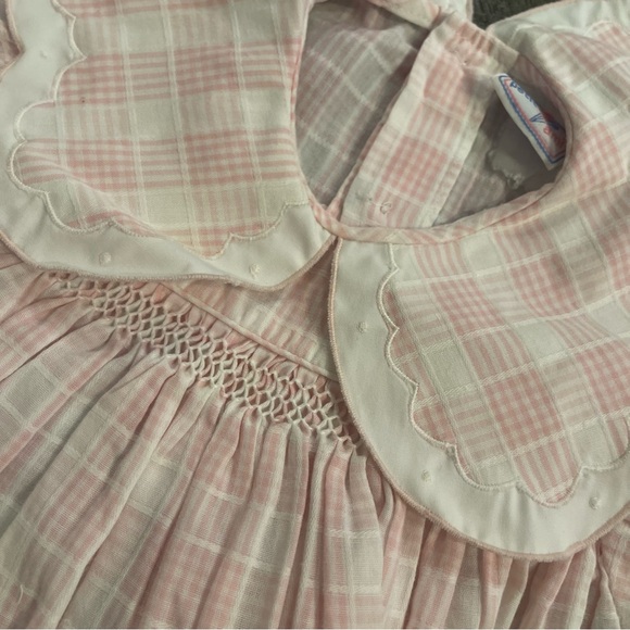 Vintage Petit Ami 18 months pink and white two piece dress set - Picture 5 of 7